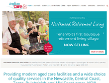 Tablet Screenshot of anglicancare.com.au